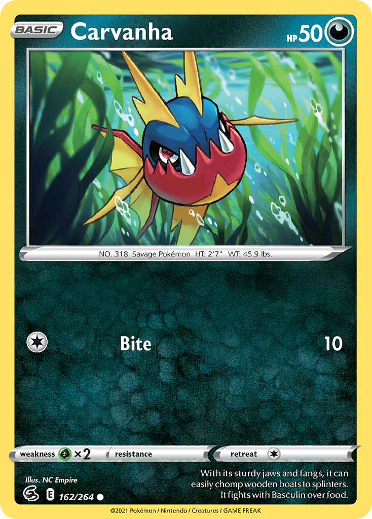 Carvanha Pokémon card