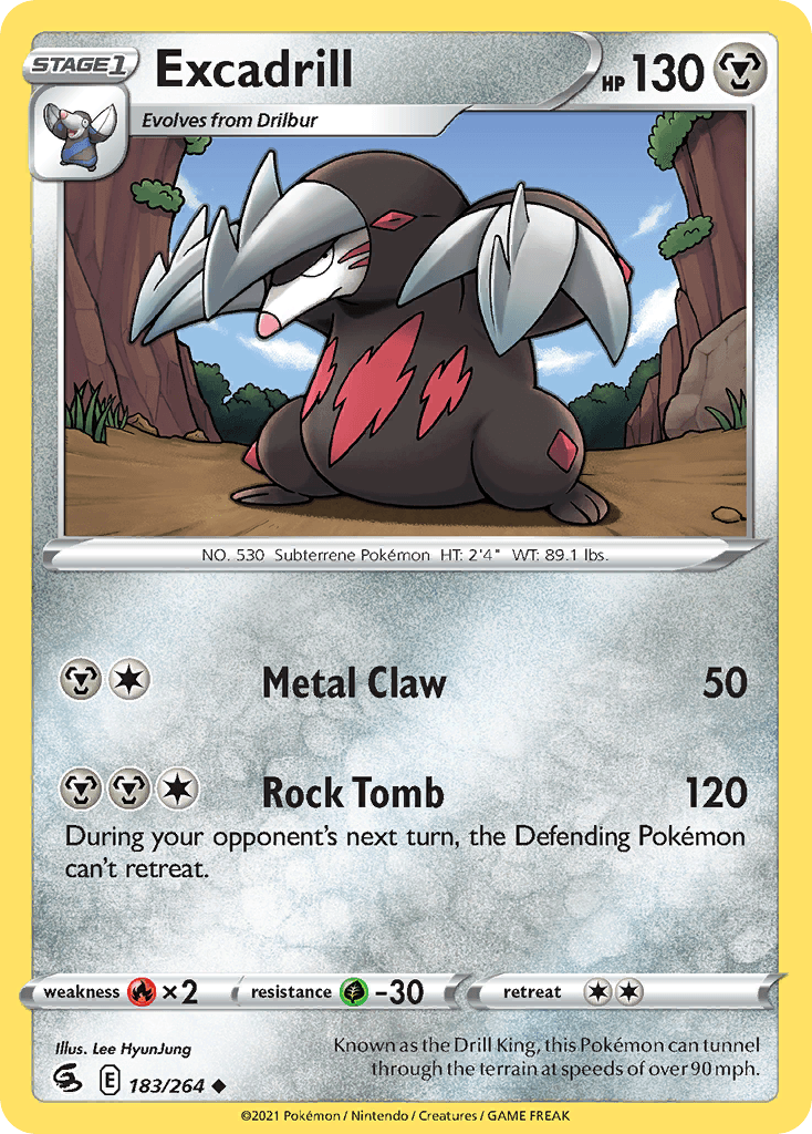 Excadrill Pokémon card