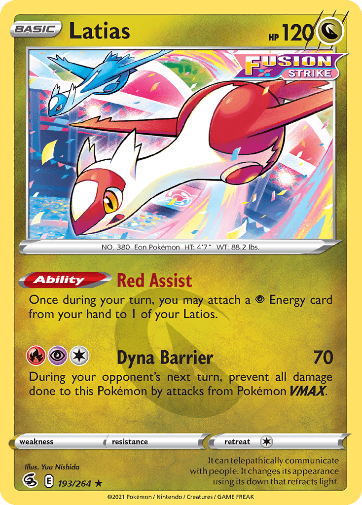 Latias Pokémon card