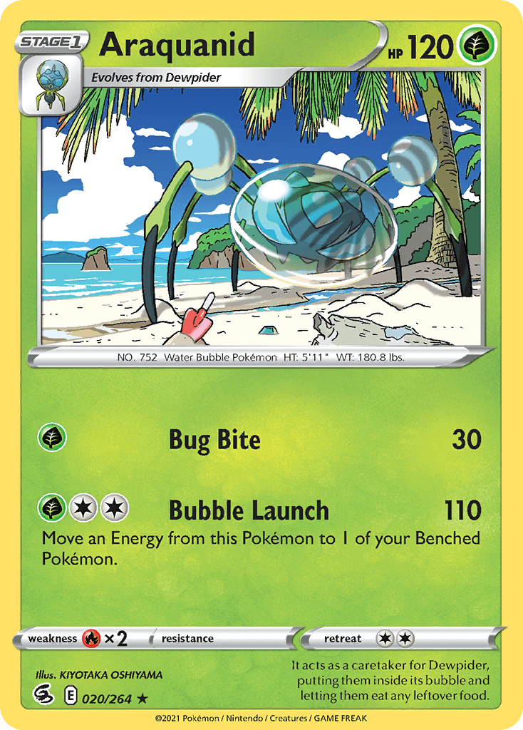 Araquanid Pokémon card