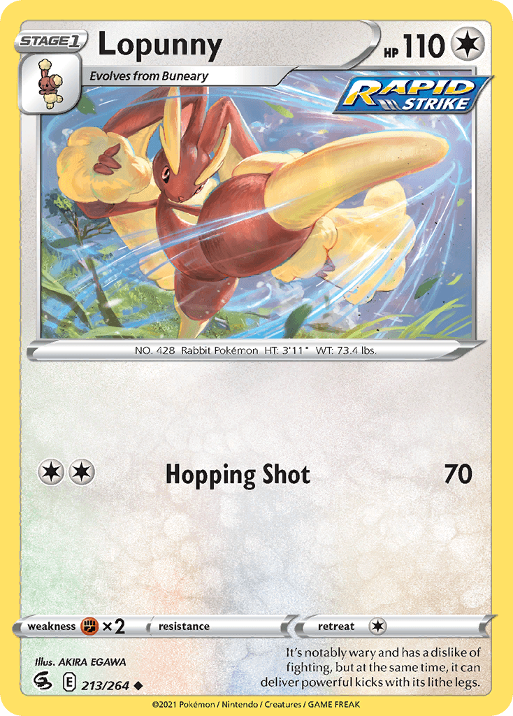 Lopunny Pokémon card