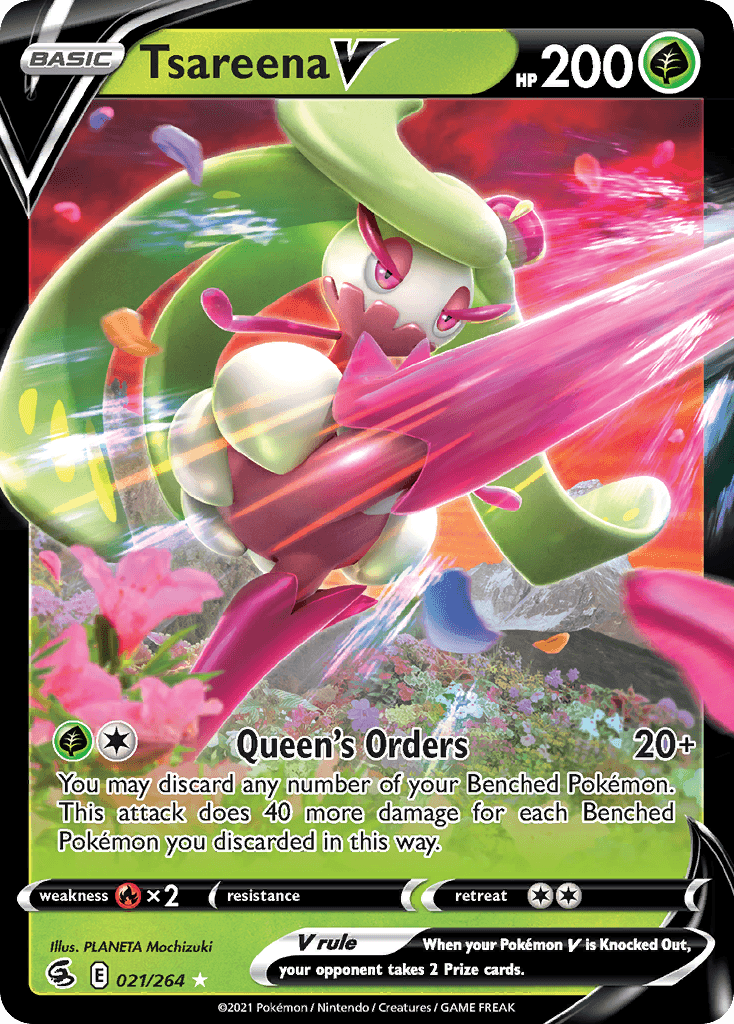 Tsareena V Pokémon card