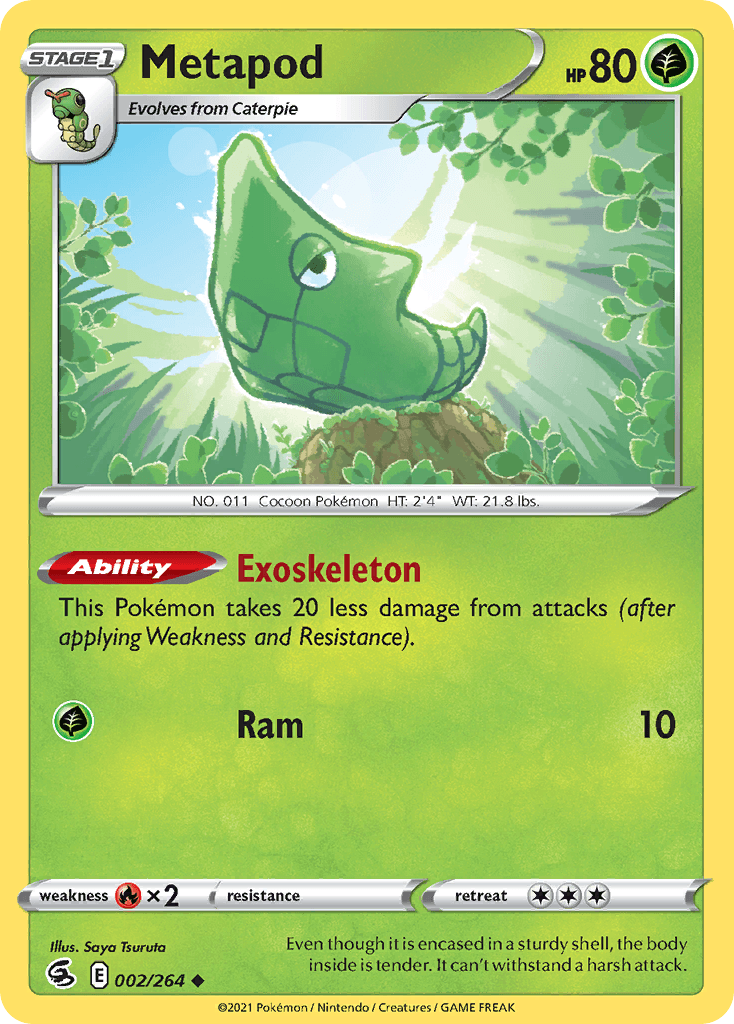 Metapod Pokémon card
