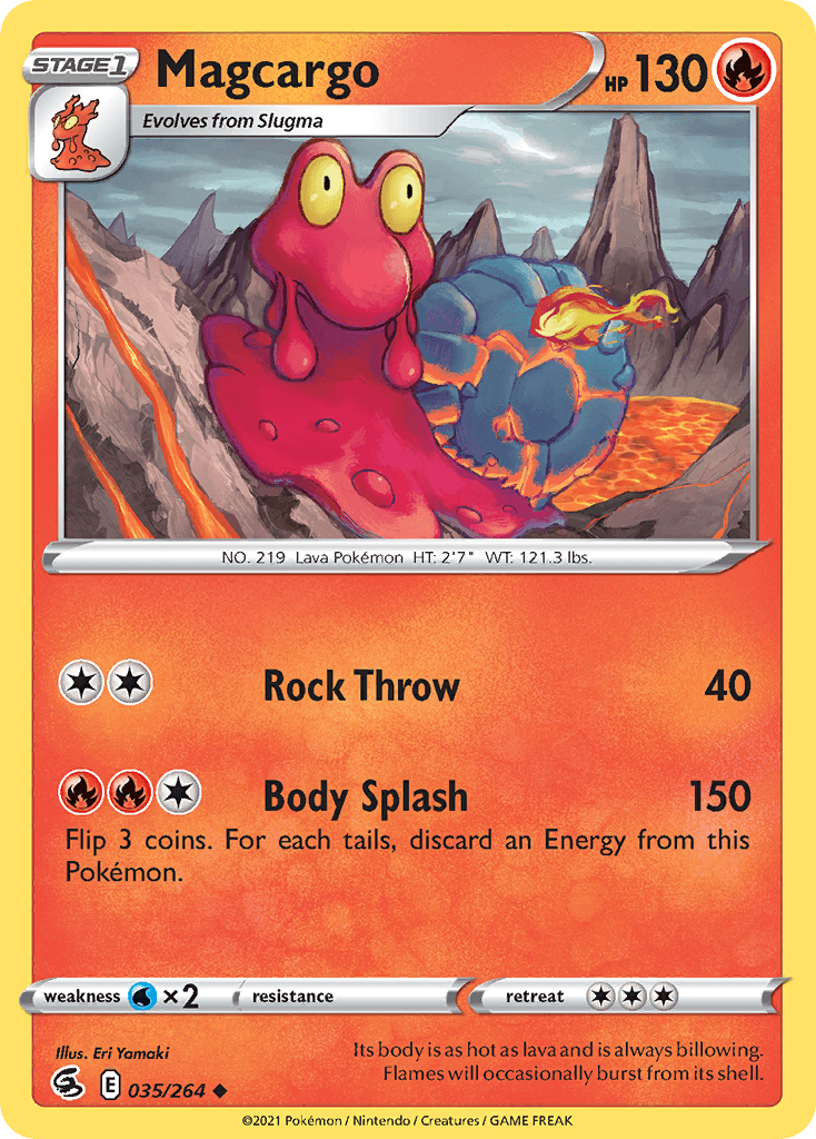 Magcargo Pokémon card