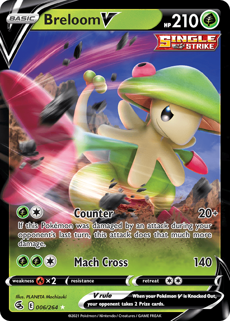 Breloom V Pokémon card