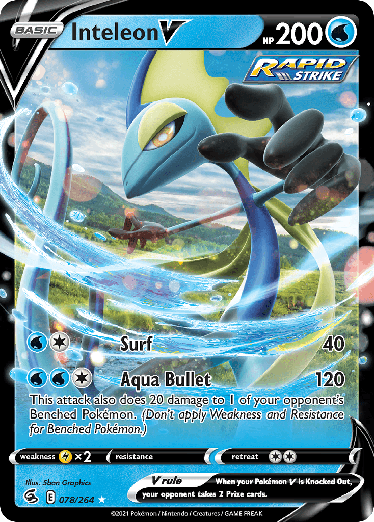 Inteleon V Pokémon card