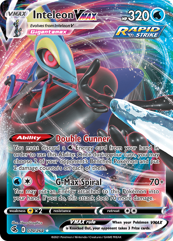 Inteleon VMAX Pokémon card