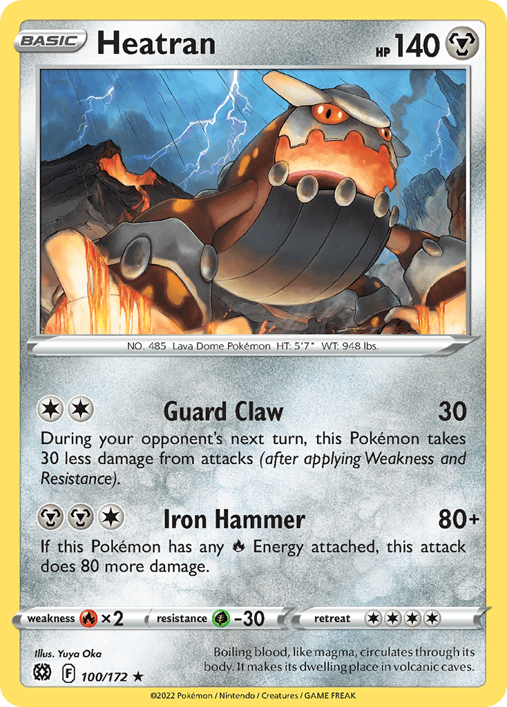 Heatran Pokémon card