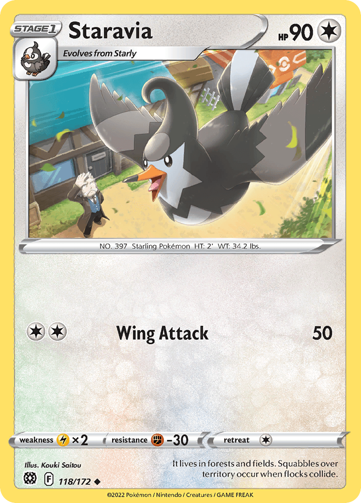 Staravia Pokémon card