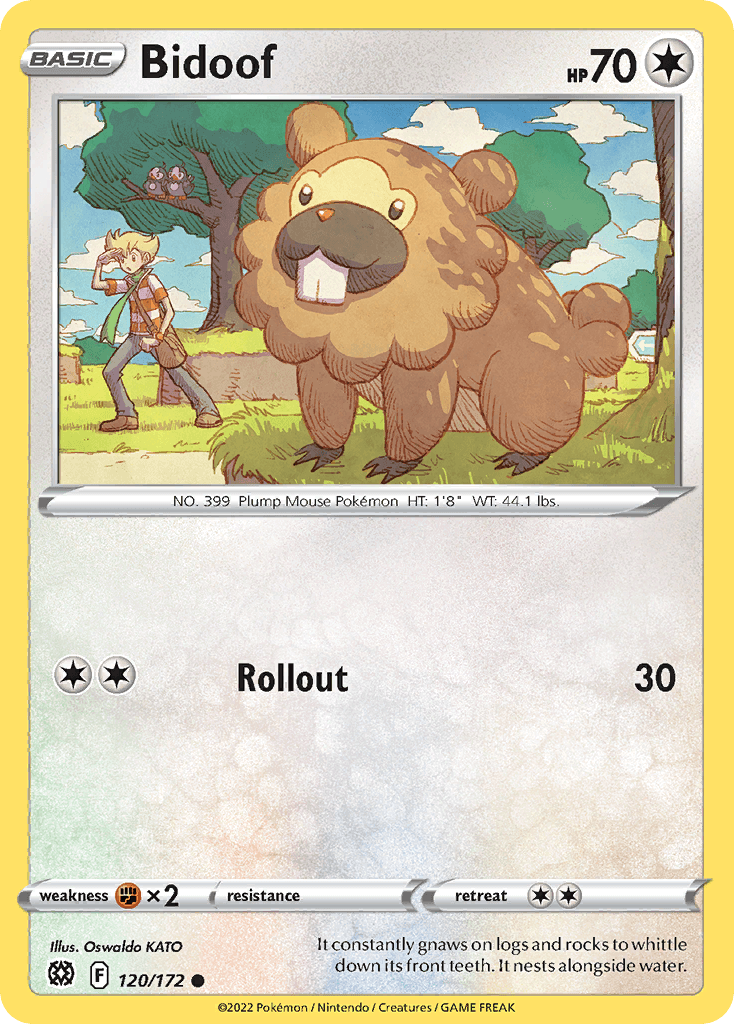Bidoof Pokémon card