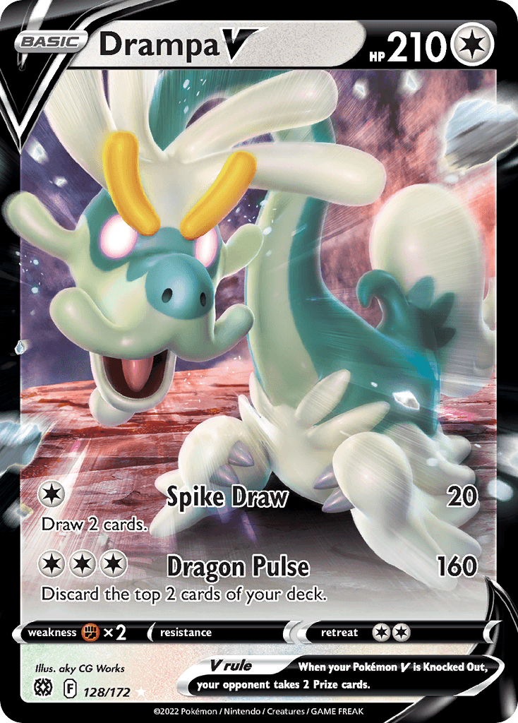 Drampa V Pokémon card