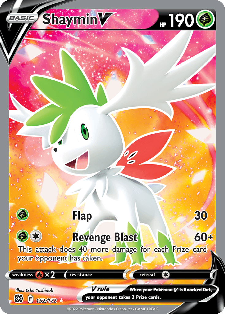 Shaymin V Pokémon card