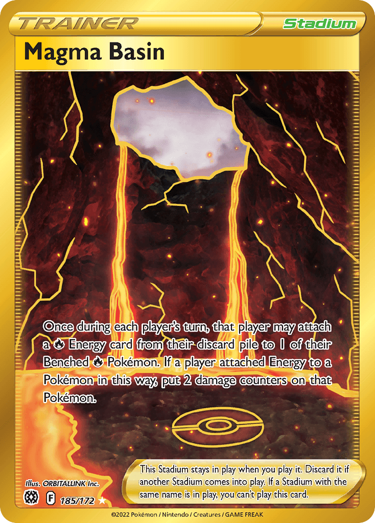 Magma Basin Pokémon card