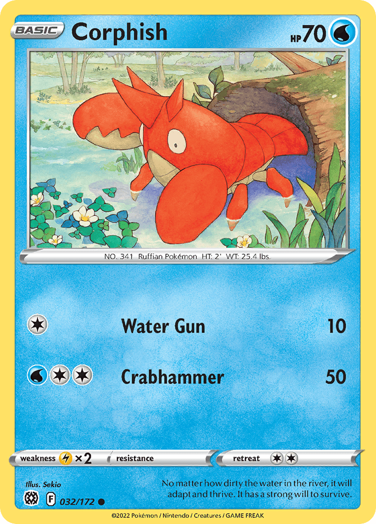 Corphish Pokémon card