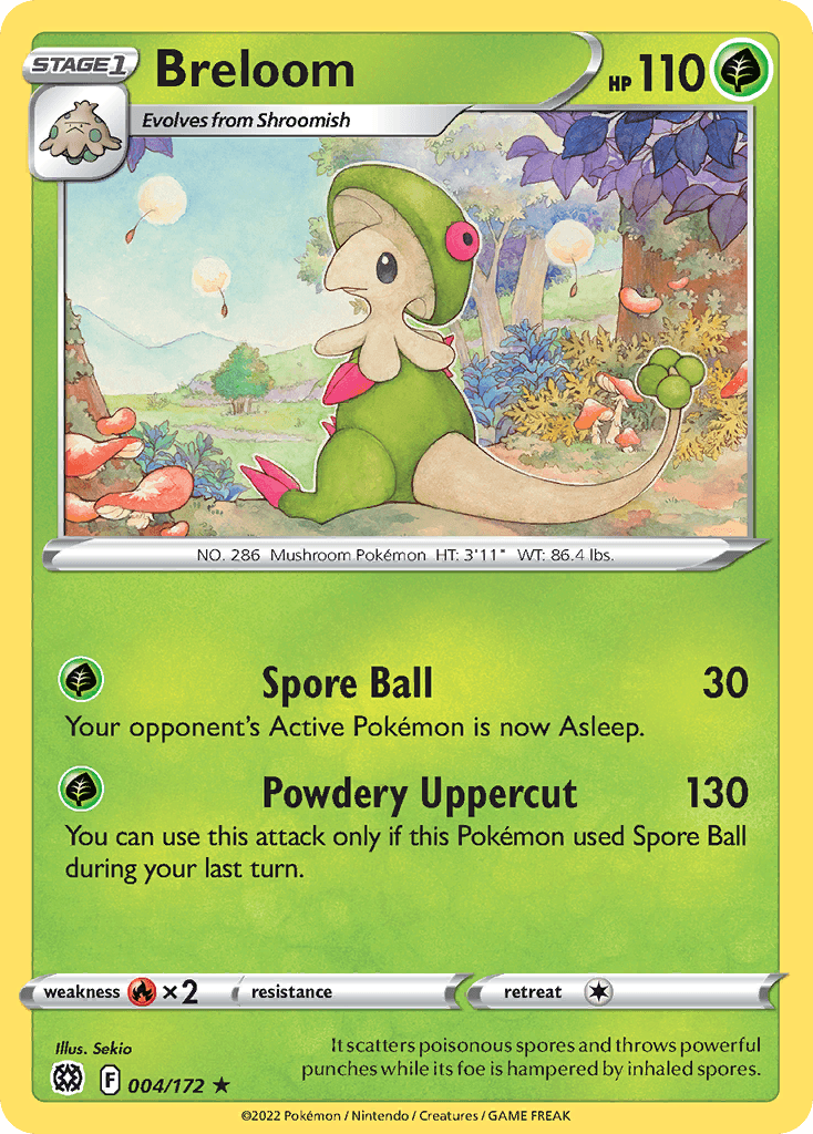 Breloom Pokémon card