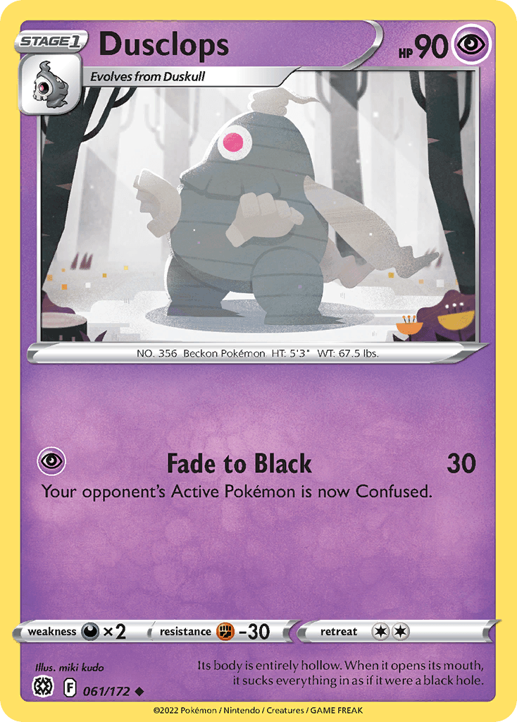 Dusclops Pokémon card