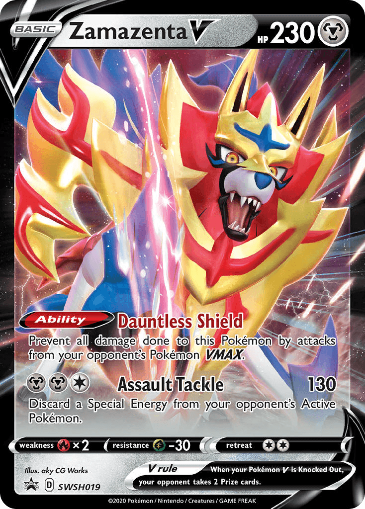 Zamazenta V Pokémon card