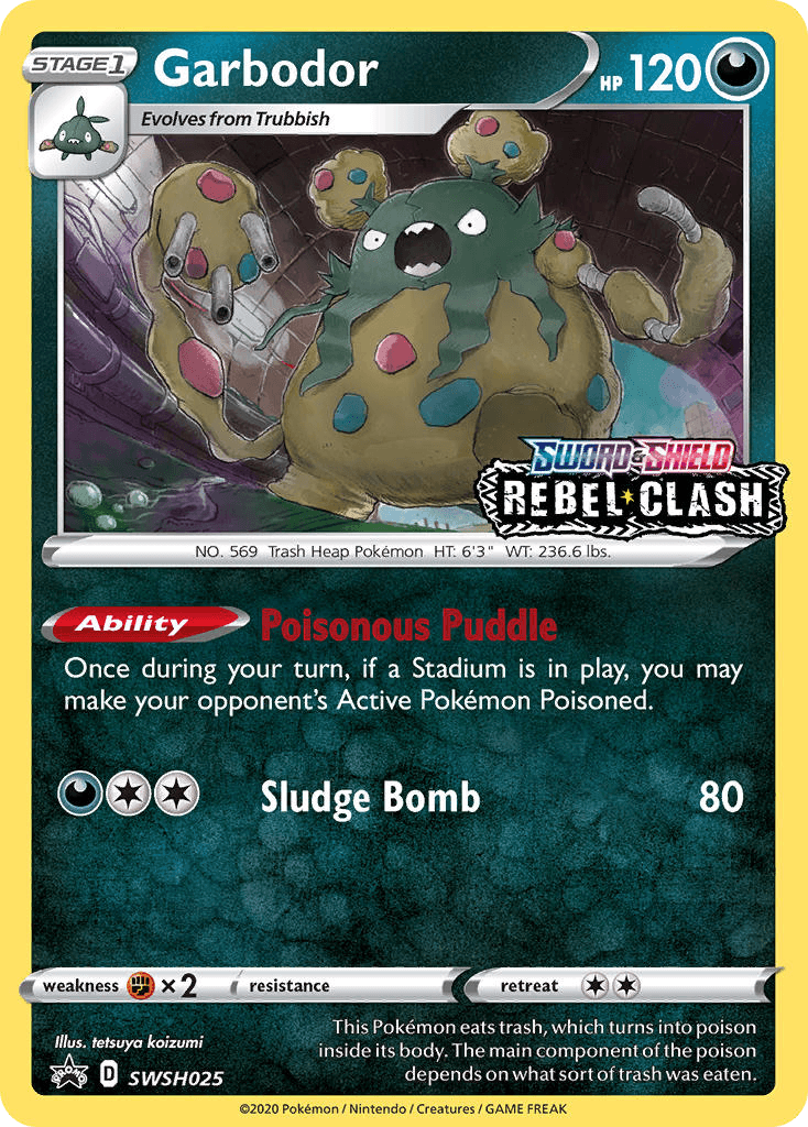 Garbodor Pokémon card