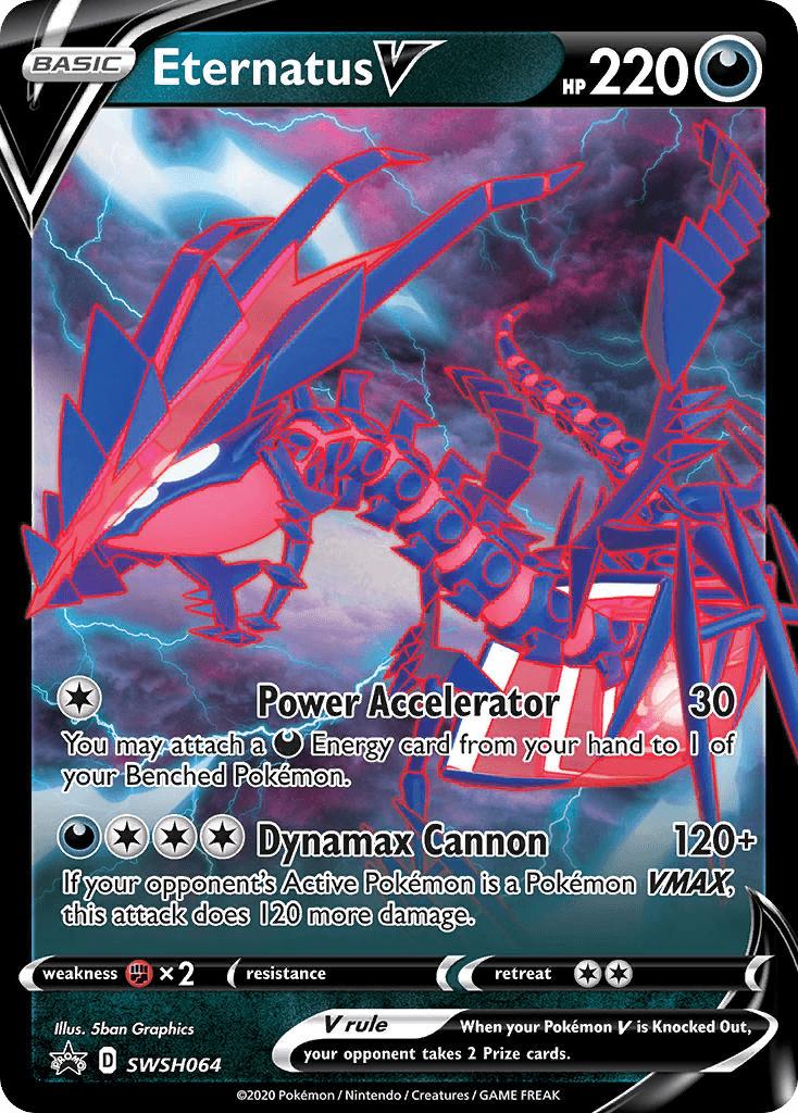 Eternatus V Pokémon card