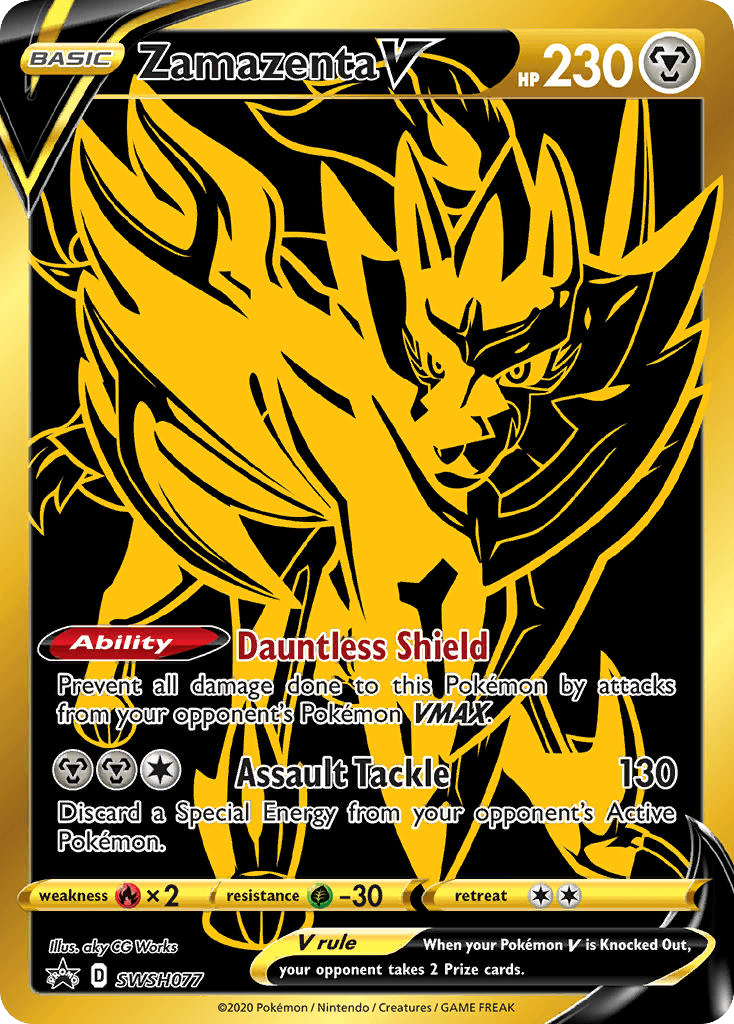 Zamazenta V Pokémon card