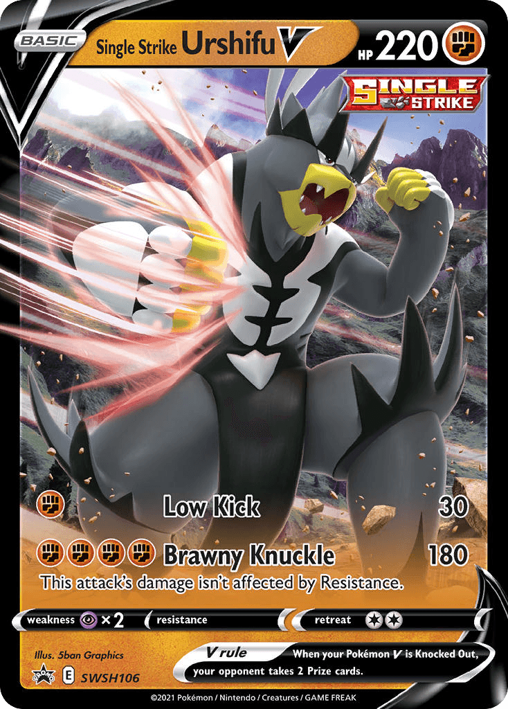 Single Strike Urshifu V Pokémon card