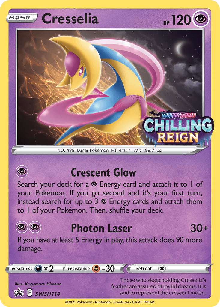 Cresselia Pokémon card
