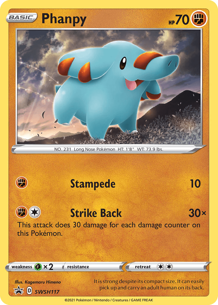 Phanpy Pokémon card