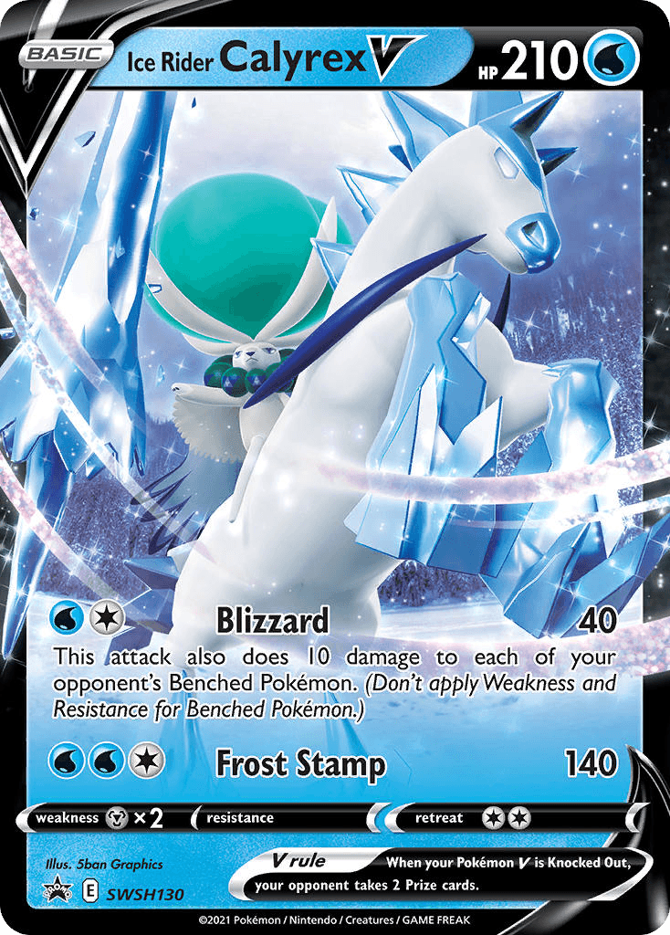 Ice Rider Calyrex V Pokémon card