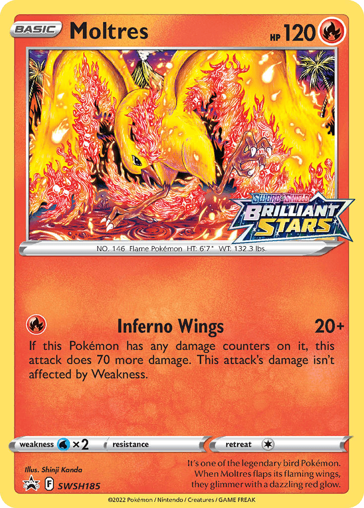 Moltres Pokémon card