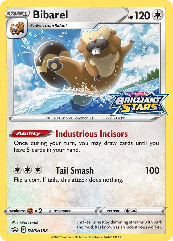 Bibarel Pokémon card