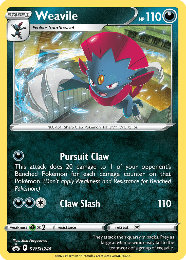 Weavile Pokémon card