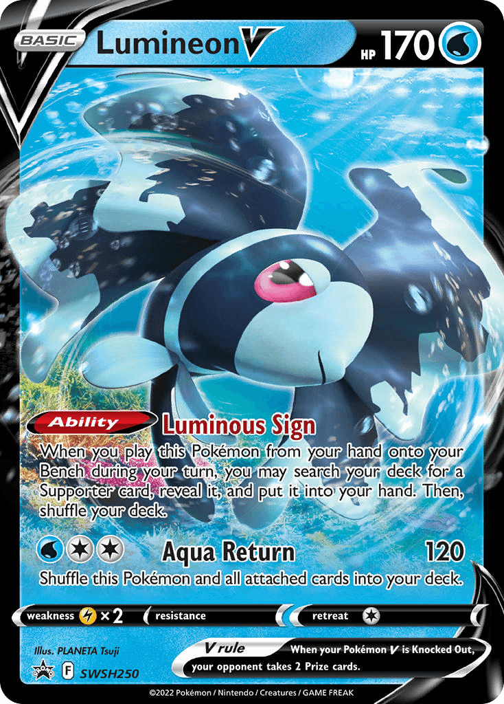 Lumineon V Pokémon card