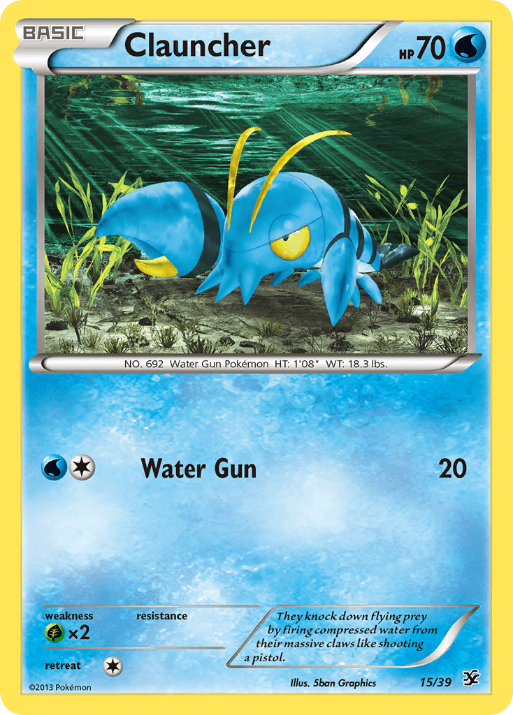 Clauncher Pokémon card