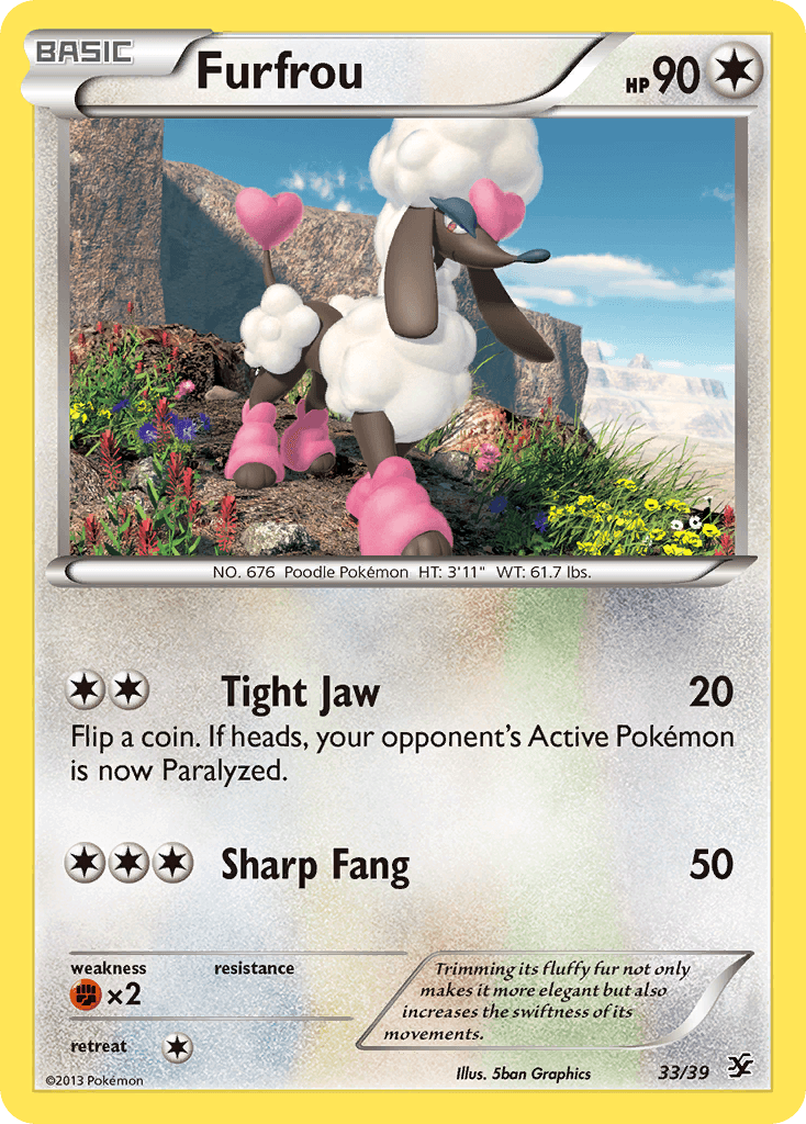 Furfrou Pokémon card