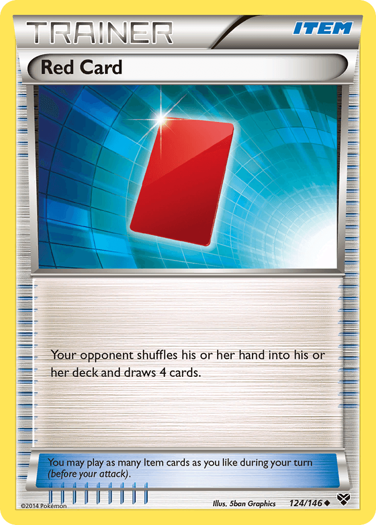 Red Card Pokémon card