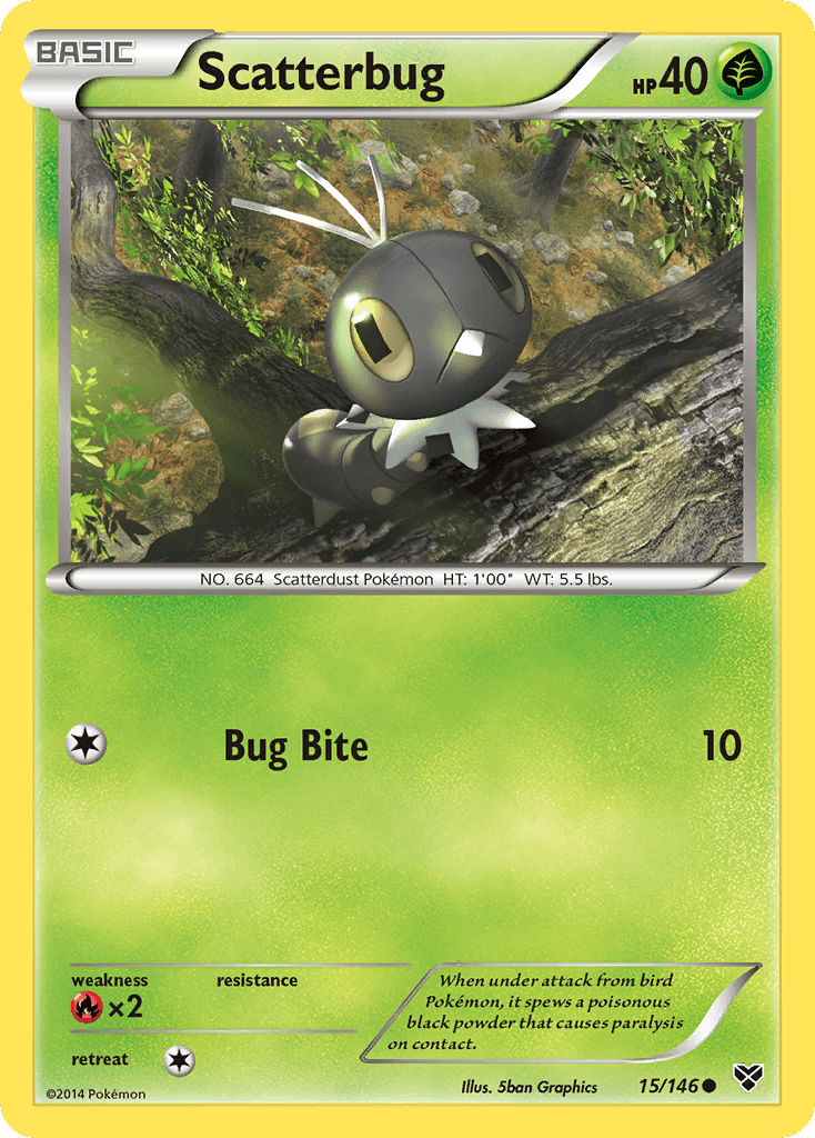Scatterbug Pokémon card