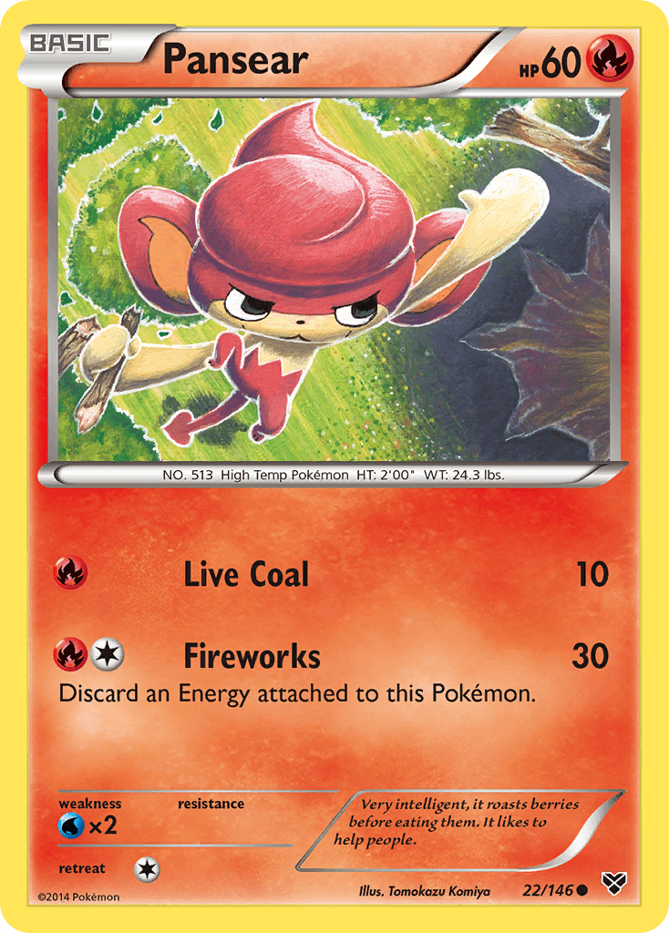Pansear Pokémon card
