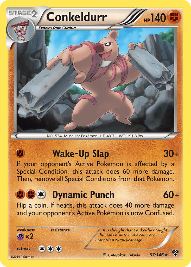 Conkeldurr Pokémon card