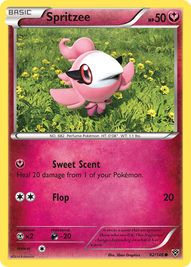 Spritzee Pokémon card