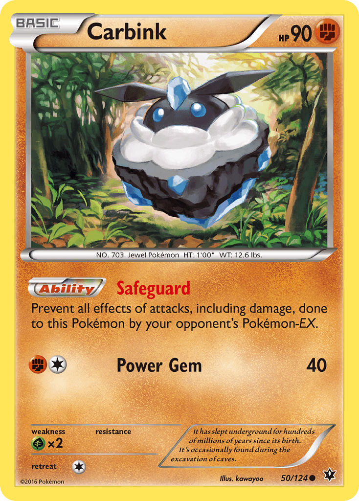 Carbink Pokémon card