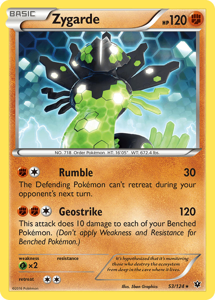 Zygarde Pokémon card