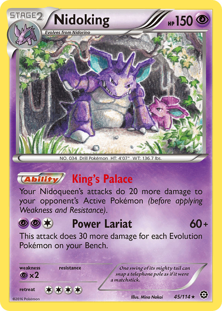 Nidoking Pokémon card