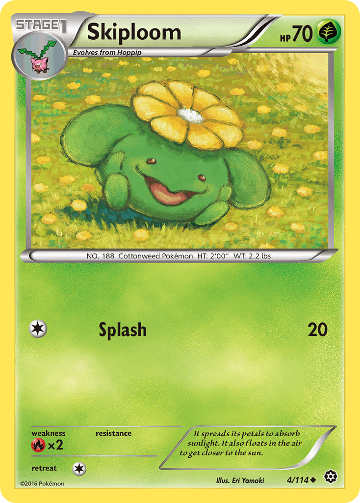 Skiploom Pokémon card