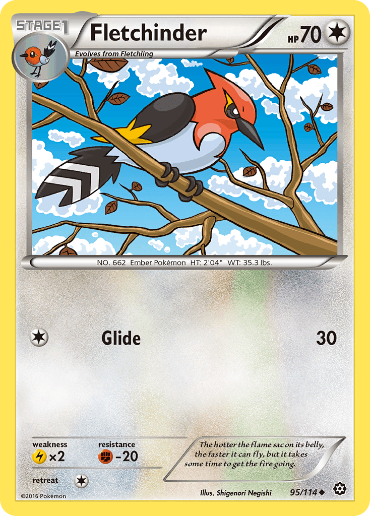 Fletchinder Pokémon card