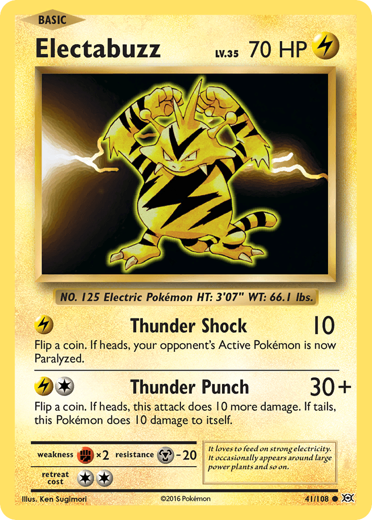 Electabuzz Pokémon card