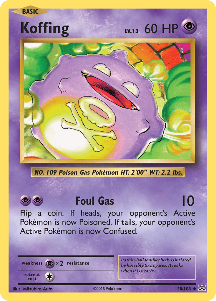 Koffing Pokémon card