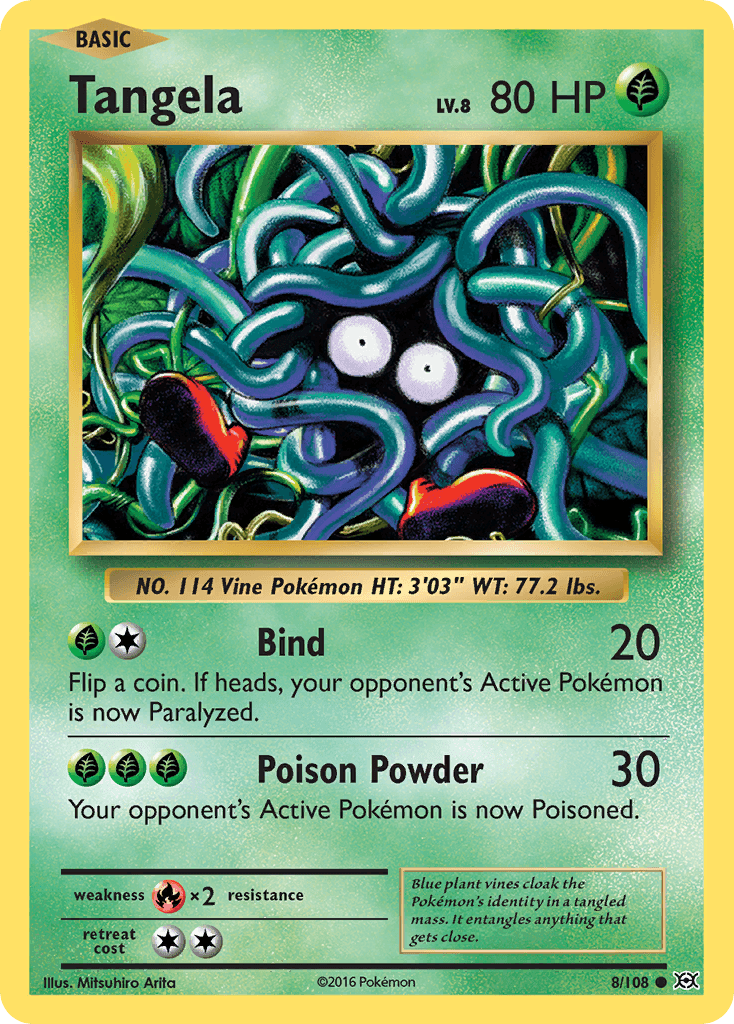 Tangela Pokémon card