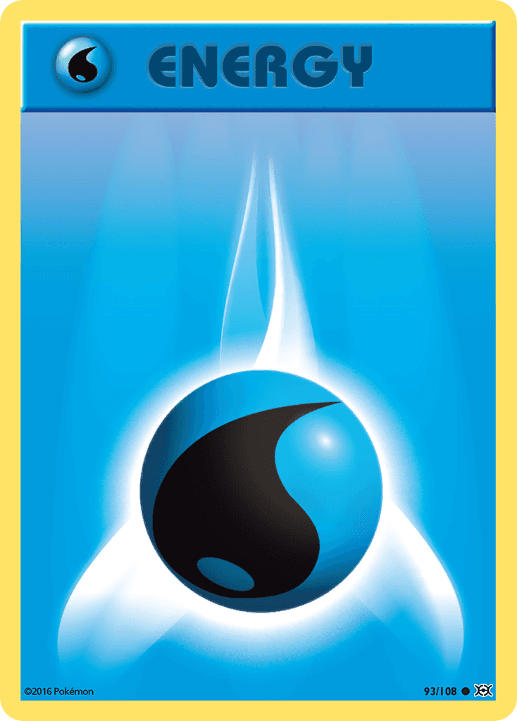 Water Energy Pokémon card