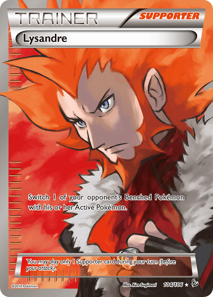 Lysandre Pokémon card
