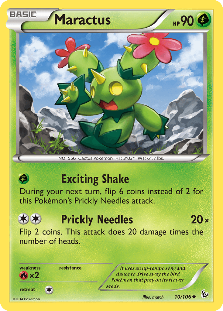 Maractus Pokémon card